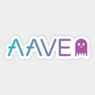 AAVE  Crypto Cryptocurrency Ghost  coin token Sticker